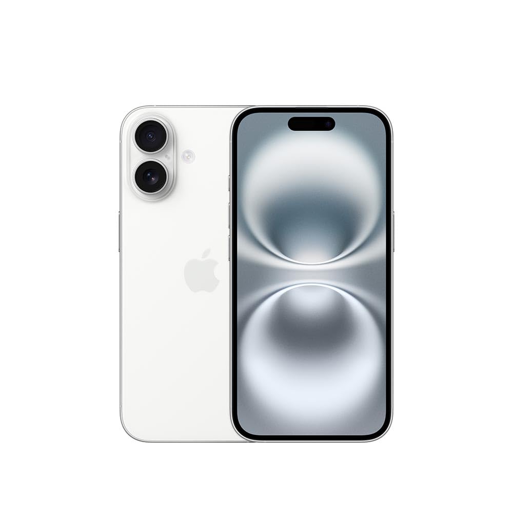 Apple iPhone 16, US Version, 128GB, Black - Unlocked (Renewed)
