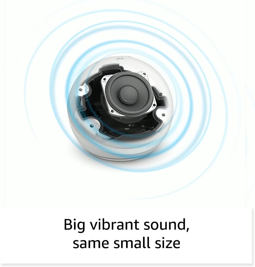 Like-New Amazon Echo Dot, Vibrant sounding Alexa speaker, Great for bedrooms, dining rooms and offices, Charcoal