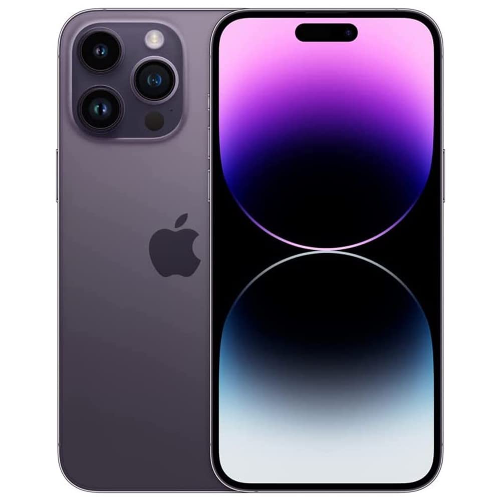 Apple iPhone 14 Pro, 128GB, Deep Purple - Unlocked (Renewed)