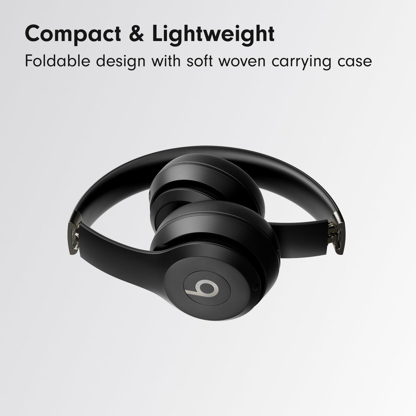 Beats Solo 4 - Wireless Bluetooth On-Ear Headphones, Apple & Android Compatible, Up to 50 Hours of Battery Life - Matte Black (Renewed Premium)