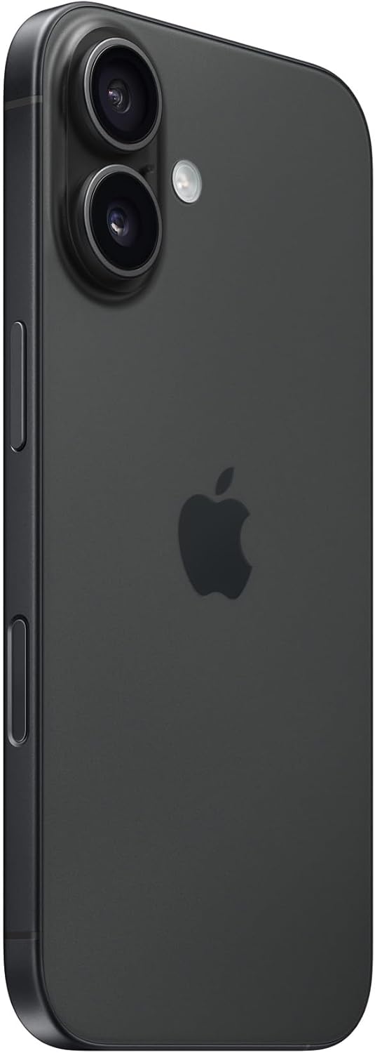 Apple iPhone 16, US Version, 128GB, Black - Unlocked (Renewed)