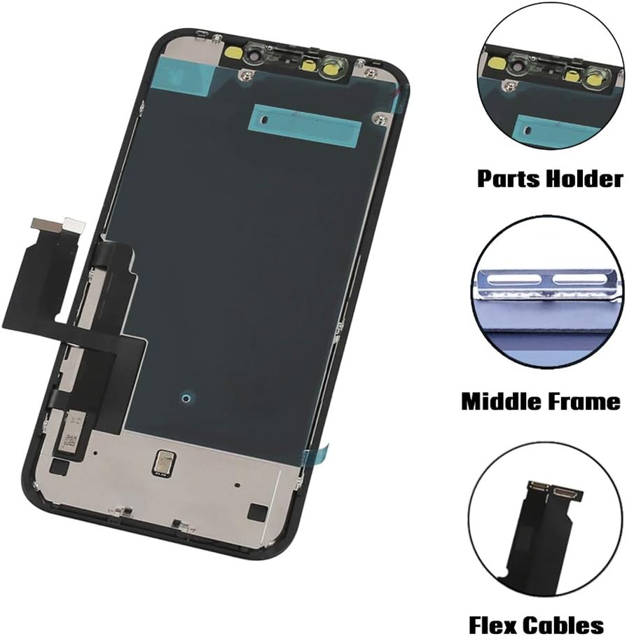 for iPhone XR Screen Replacement 6.1 inch,LCD Display Touch Screen Digitizer Assembly with Repair Tools, Compatible with Model A1984, A2105, A2106, A2108