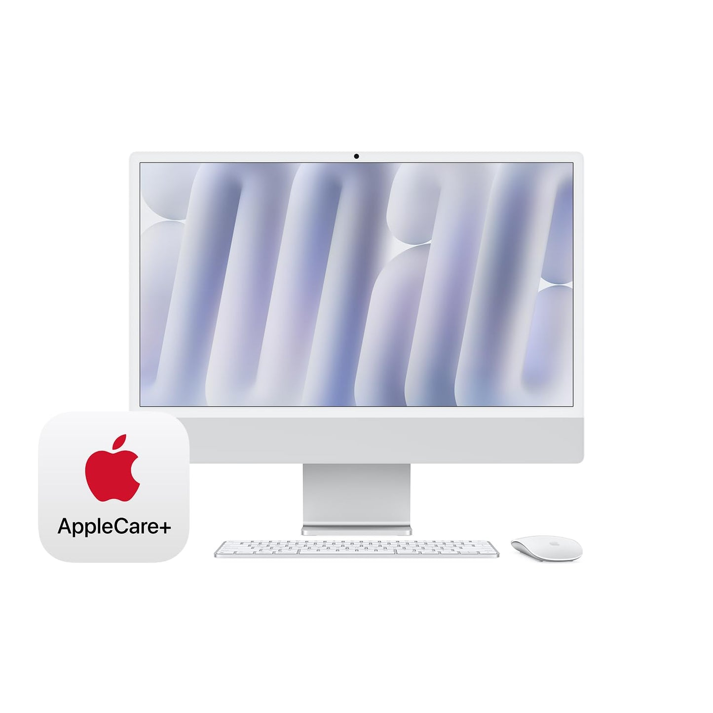 Apple 2024 iMac All-in-One Desktop Computer with M4 chip with 8-core CPU and 8-core GPU: Built for Apple Intelligence, 24-inch Retina Display, 16GB Unified Memory, 256GB SSD Storage; Silver