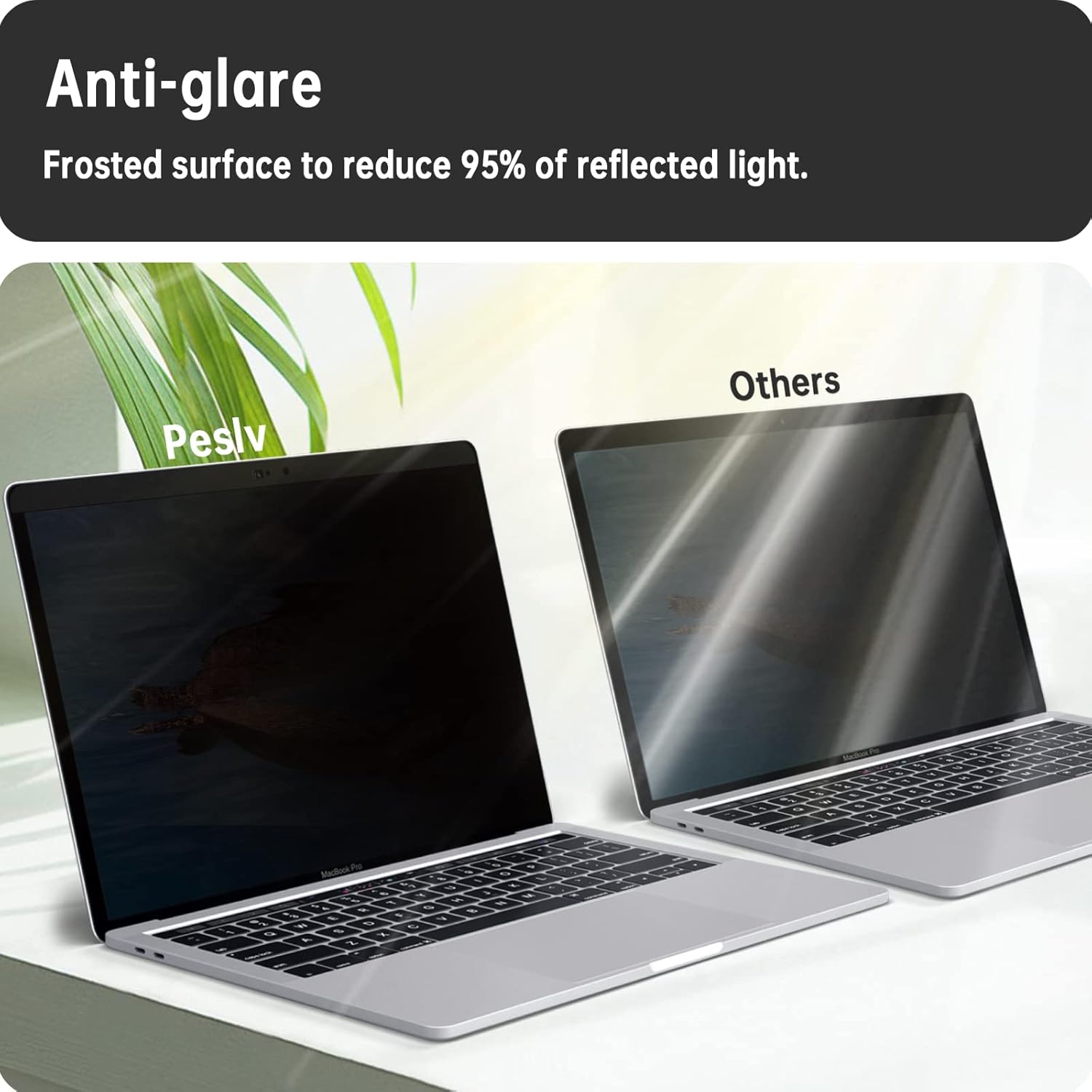 Magnetic Privacy Screen for Macbook Pro 13 Inch (2016-2022, M1, M2) / Macbook Air 13 in (2018-2021, M1), Removable Anti Blue Light Glare Filter for Mac 13In Laptop