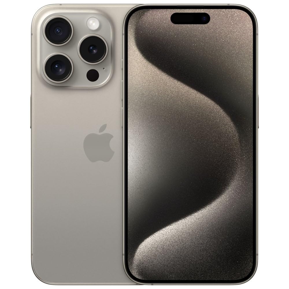 Apple iPhone 15 Pro Max, 256GB, Black Titanium - Unlocked (Renewed)