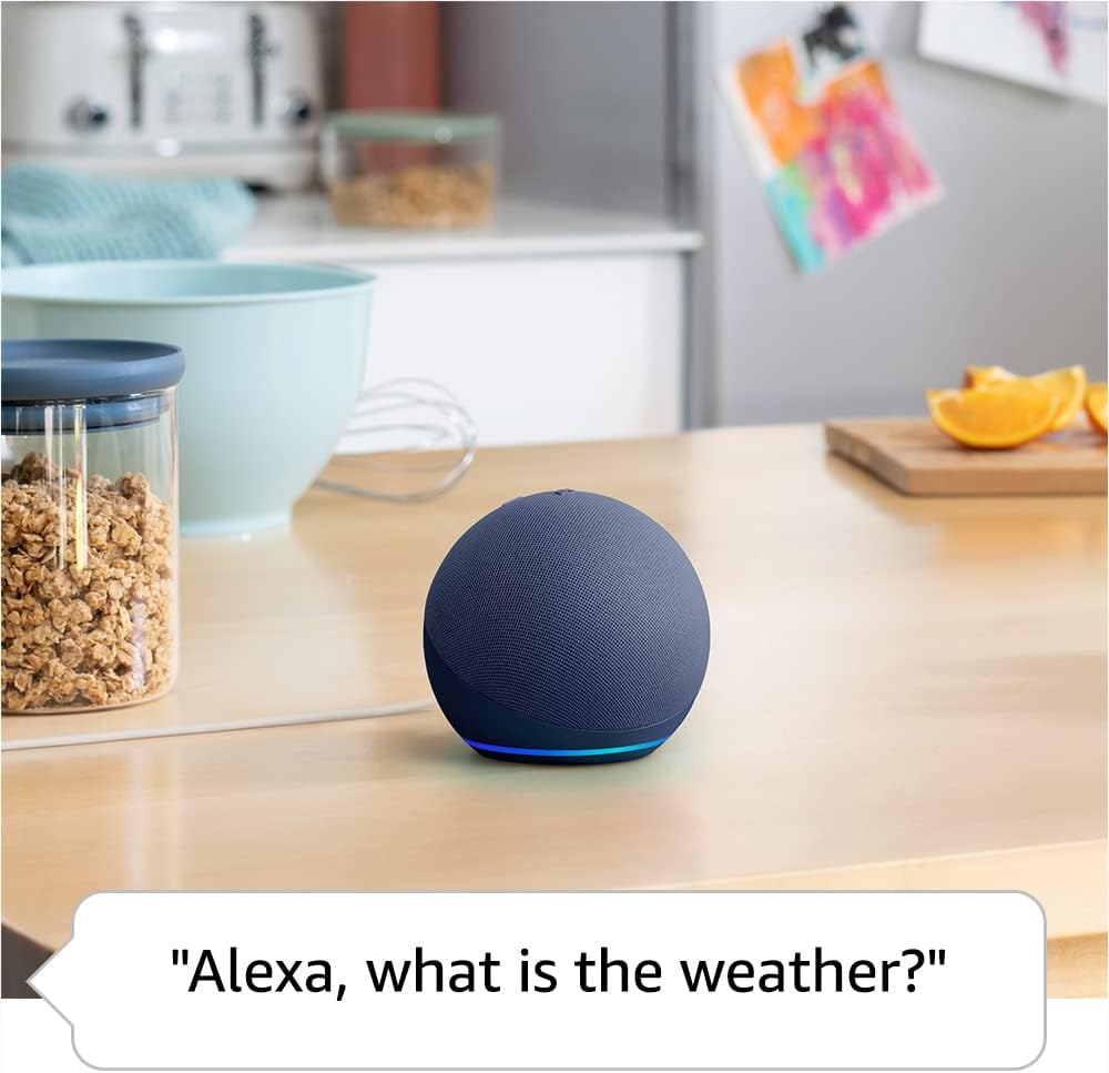 Like-New Amazon Echo Dot, Vibrant sounding Alexa speaker, Great for bedrooms, dining rooms and offices, Charcoal
