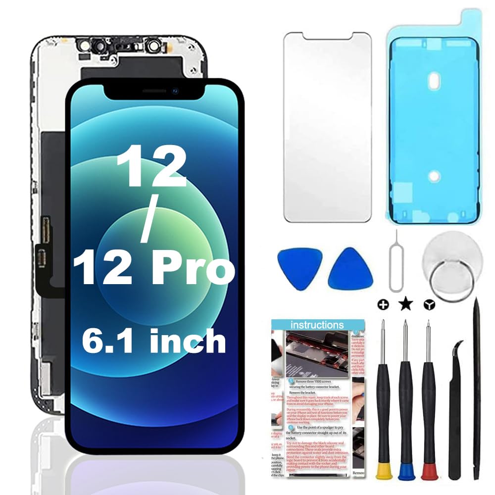 for iPhone XR Screen Replacement 6.1 inch,LCD Display Touch Screen Digitizer Assembly with Repair Tools, Compatible with Model A1984, A2105, A2106, A2108