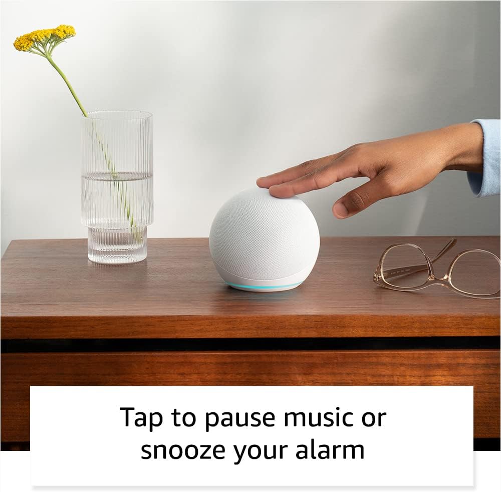 Like-New Amazon Echo Dot, Vibrant sounding Alexa speaker, Great for bedrooms, dining rooms and offices, Charcoal