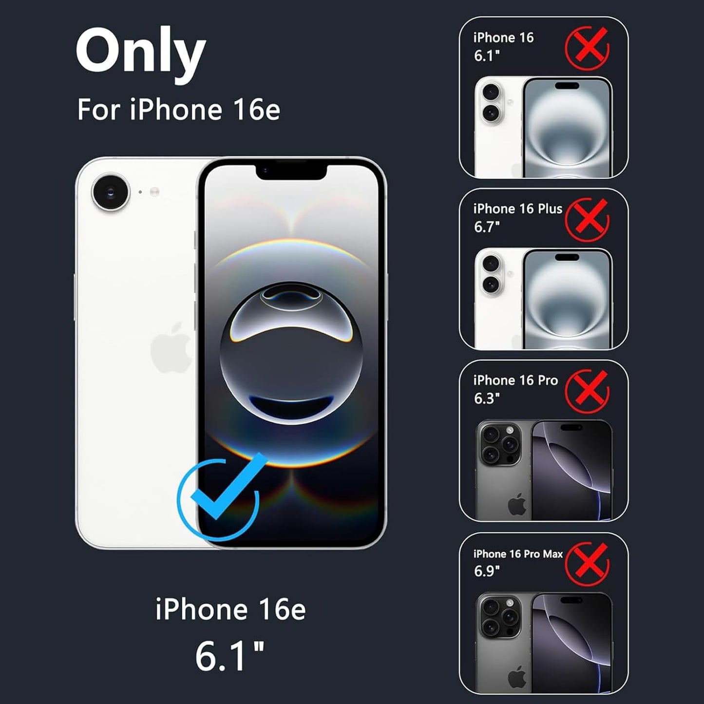 Battery Case for iPhone 16e, Upgraded 10000mAh Pack Rechargeable Charger Case with Wireless Charging Compatible for iPhone 16e (6.1 inch) External Battery Charging Cover(Black)