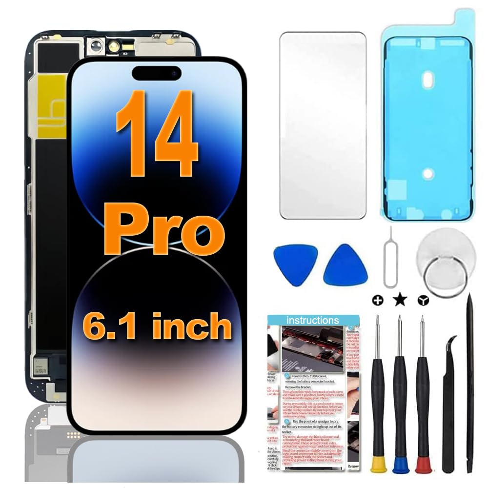 for iPhone XR Screen Replacement 6.1 inch,LCD Display Touch Screen Digitizer Assembly with Repair Tools, Compatible with Model A1984, A2105, A2106, A2108