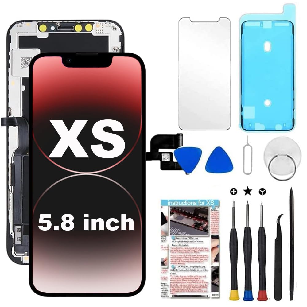 for iPhone XR Screen Replacement 6.1 inch,LCD Display Touch Screen Digitizer Assembly with Repair Tools, Compatible with Model A1984, A2105, A2106, A2108