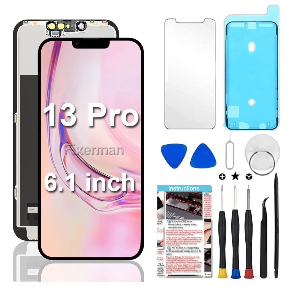 for iPhone XR Screen Replacement 6.1 inch,LCD Display Touch Screen Digitizer Assembly with Repair Tools, Compatible with Model A1984, A2105, A2106, A2108