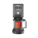 Ninja NC501 CREAMi Deluxe 11-in-1 Ice Cream & Frozen Treat Maker with 2 XL Family Size Pint Containers, Silver (Renewed)