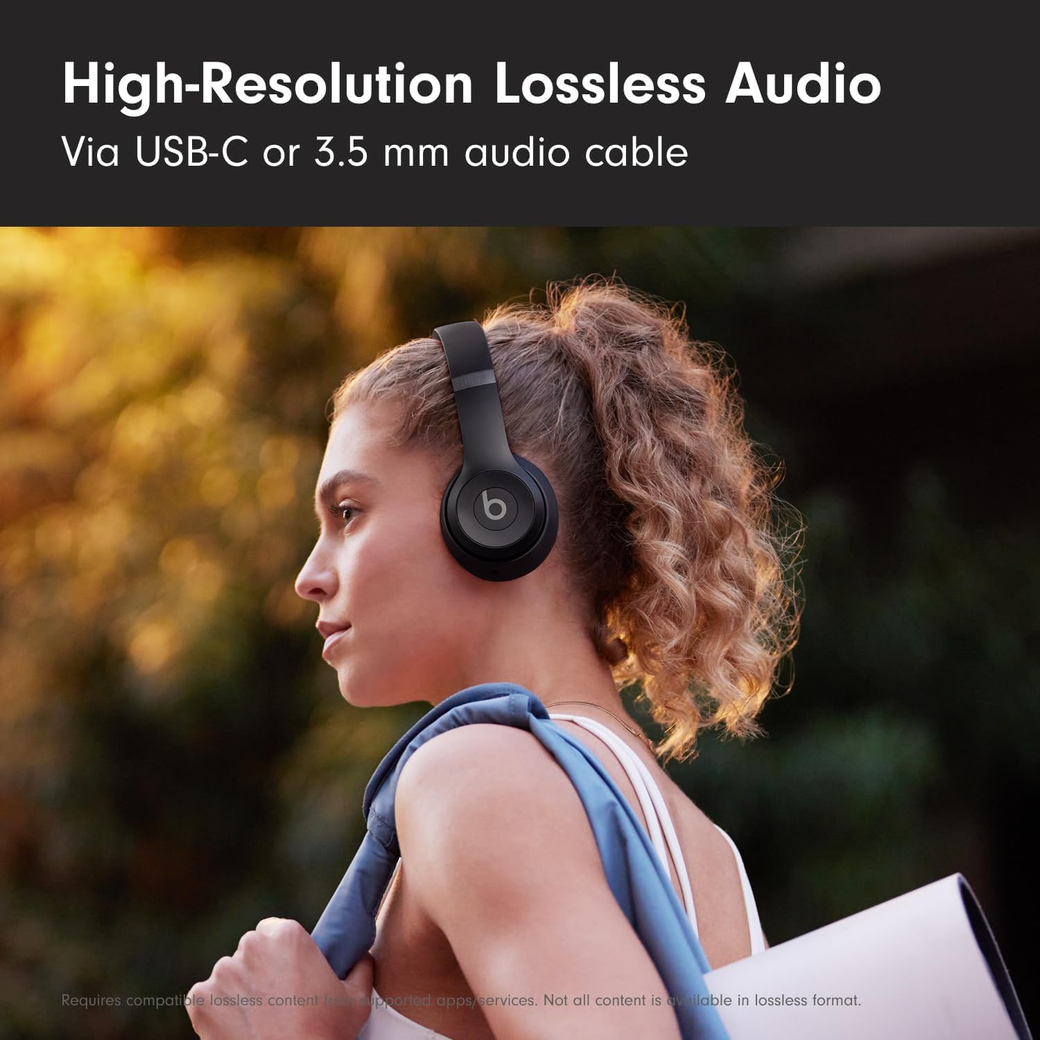 Beats Solo 4 - Wireless Bluetooth On-Ear Headphones, Apple & Android Compatible, Up to 50 Hours of Battery Life - Matte Black (Renewed Premium)