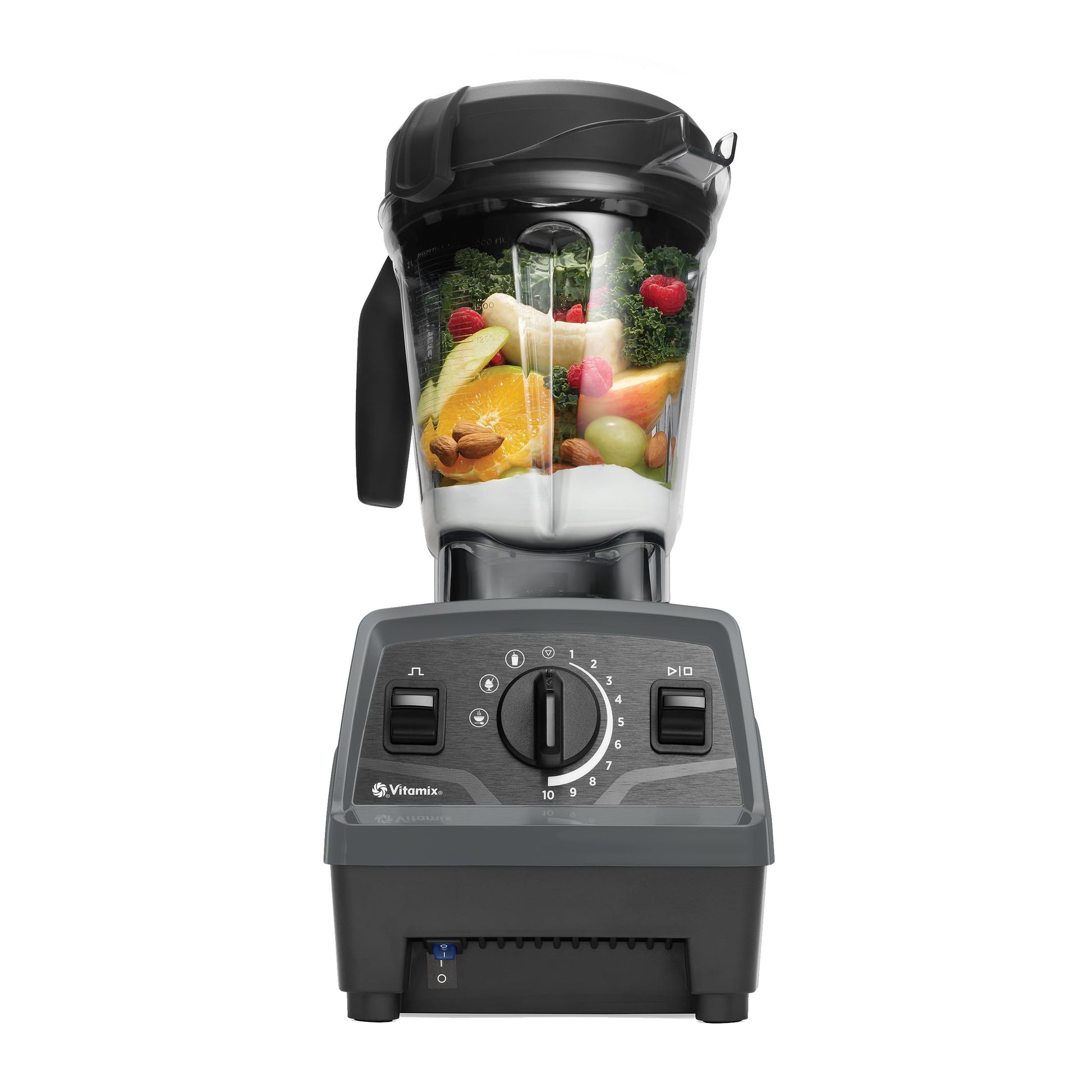 Vitamix Explorian with Programs, Three Blending Programs, Professional-Grade Blender for Smoothies and More, Self-Cleaning Kitchen Appliance, 64 Oz Container, Black (Renewed Premium)