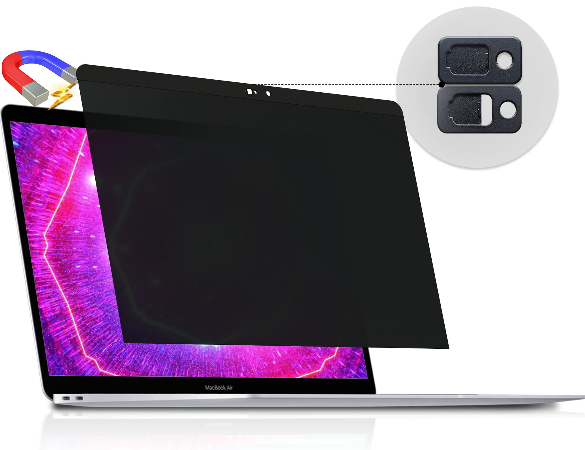 Magnetic Privacy Screen for Macbook Pro 13 Inch (2016-2022, M1, M2) / Macbook Air 13 in (2018-2021, M1), Removable Anti Blue Light Glare Filter for Mac 13In Laptop