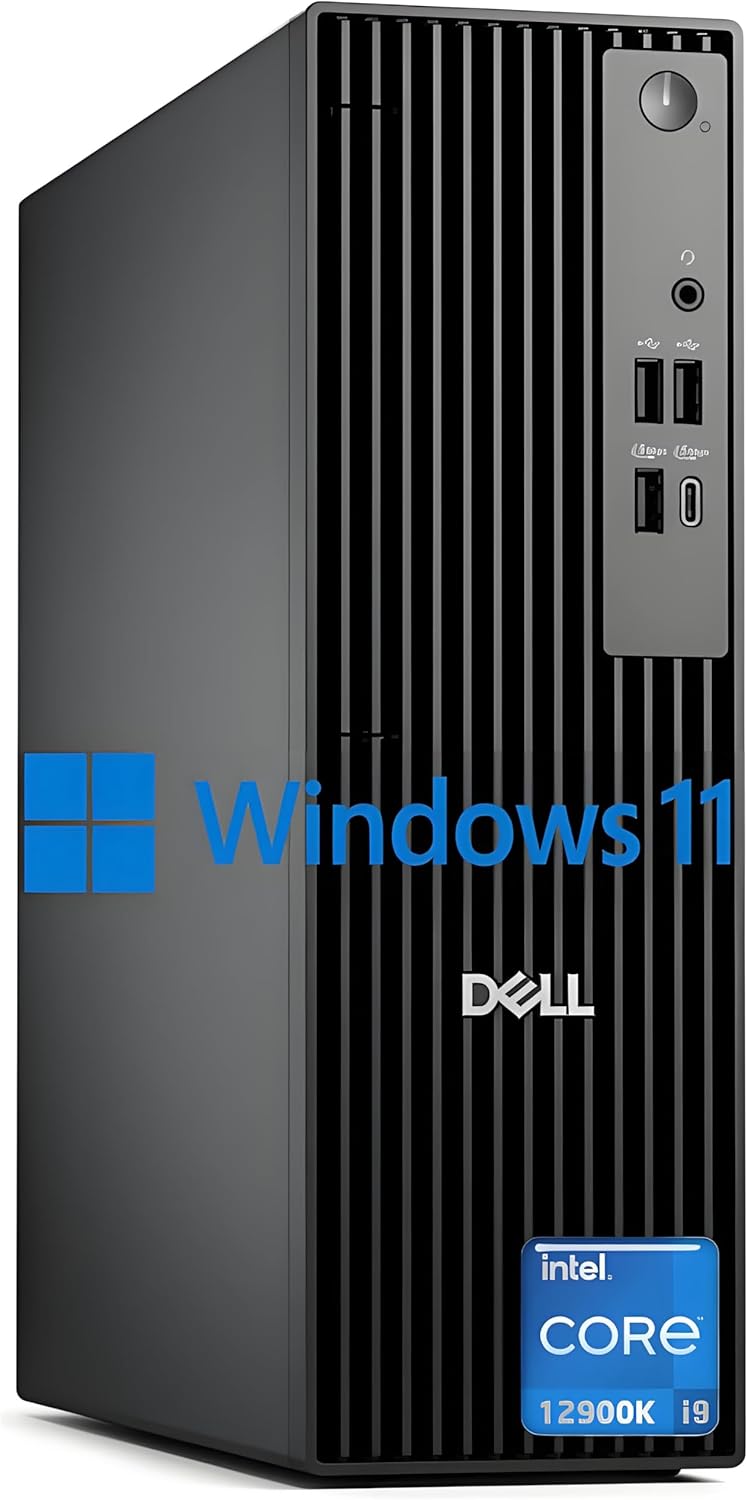 Dell 2025 Slim Business Desktop - Inte Core i9-12900K, (16Core, 24Threads) Ultra-Quiet Design, 64GB DDR5 RAM, 1TB PCIe SSD, Dual 4K Monitor Support, Wired Keyboard and Mouse, Windows 11Pro