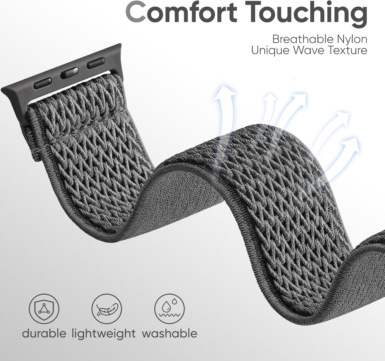 4 Pack Stretchy Nylon Band Compatible with Apple Watch Bands for Men Women 44mm 40mm 41mm 42mm 45mm 46mm 49mm 38mm, Braided Solo Loop Elastic Strap for iWatch Ultra 3 2 Series 11 10 9 8 7 6 5 4 SE 3