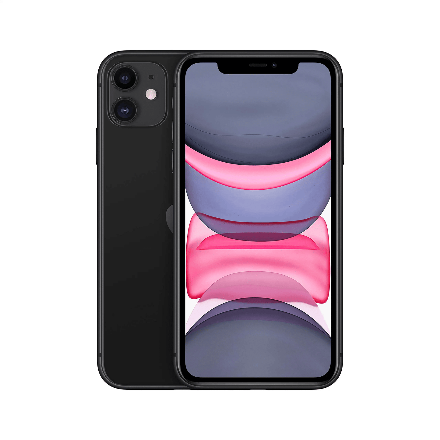 Restored Apple iPhone 11 64GB Black Fully Unlocked Bundle: LED Wireless Speaker, Bluetooth Headphones, Screen Protector, Wireless Charger, & Phone Stand (Refurbished)