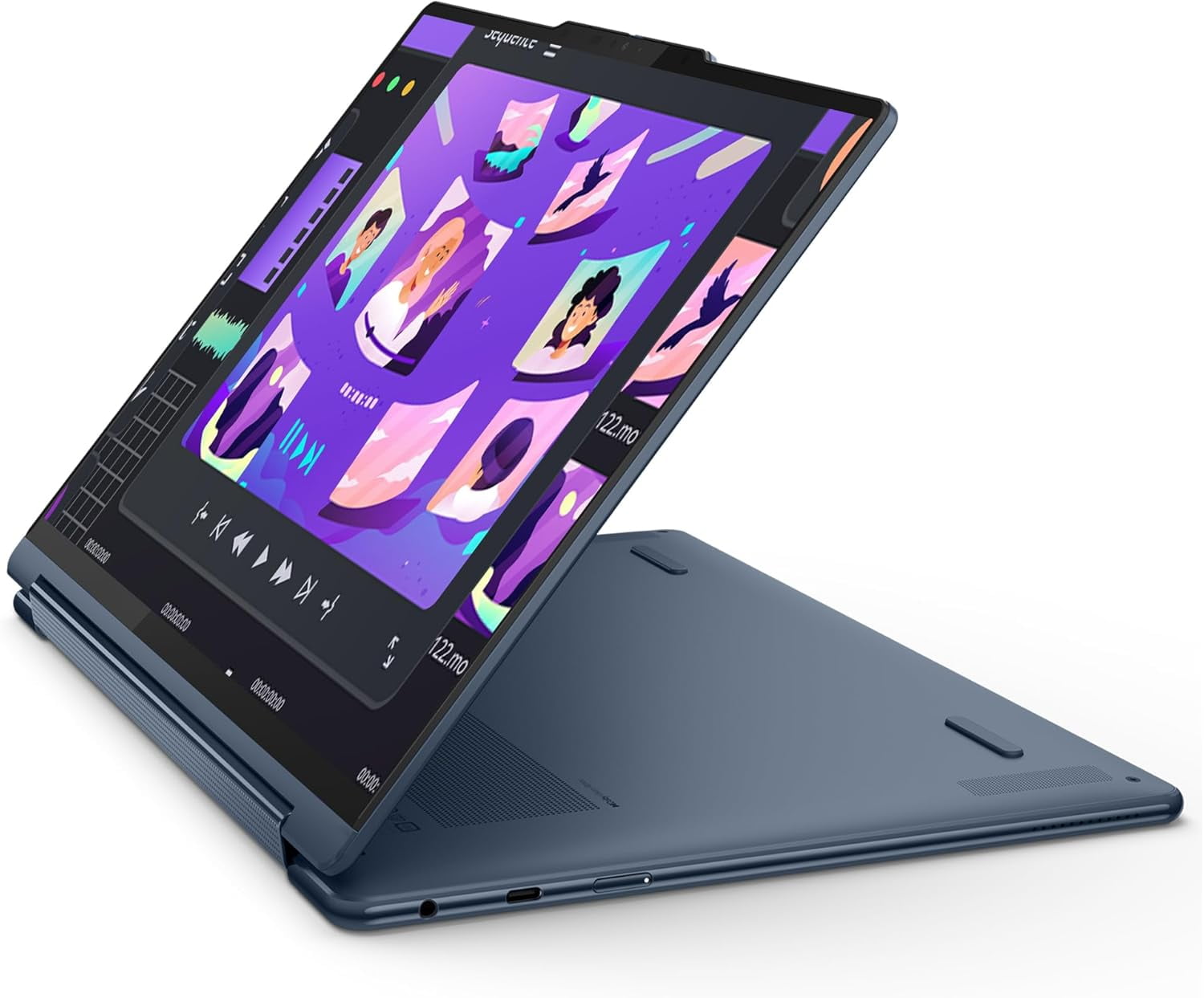 Lenovo Yoga 9i 2-in-1 Copilot+ Laptop, Intel Ultra 7-258V, 32 GB LPDDR5x RAM, 1 TB PCIe SSD, 14" 3K (2880x1800) Oled Touchscreen Display, Intel Arc Graphics, Backlit Keyboard, W11 Home, Cosmic Blue