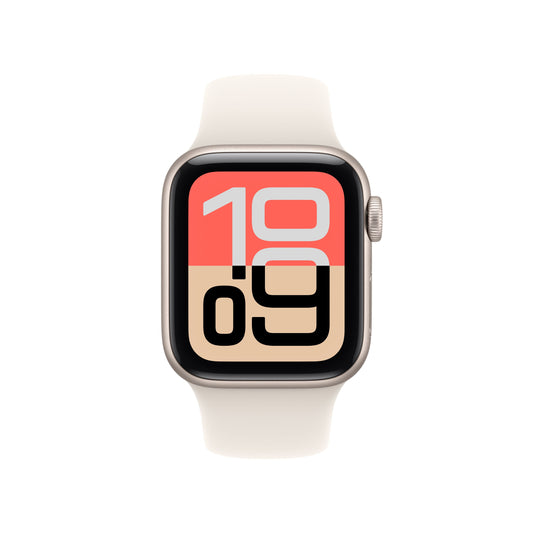 Apple Watch SE 3 GPS 40mm Starlight Aluminum Case with Starlight Sport Band - S/M
