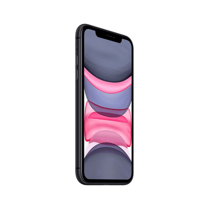 Restored Apple iPhone 11 64GB Black Fully Unlocked Bundle: LED Wireless Speaker, Bluetooth Headphones, Screen Protector, Wireless Charger, & Phone Stand (Refurbished)