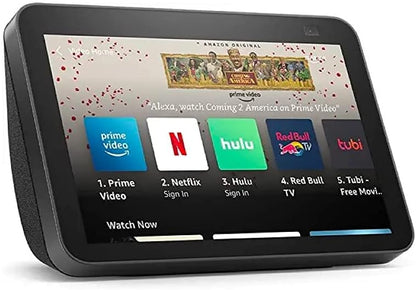 Like-New Echo Show 8 (2nd Gen, 2021 release) | HD smart display with Alexa and 13 MP camera | Glacier White