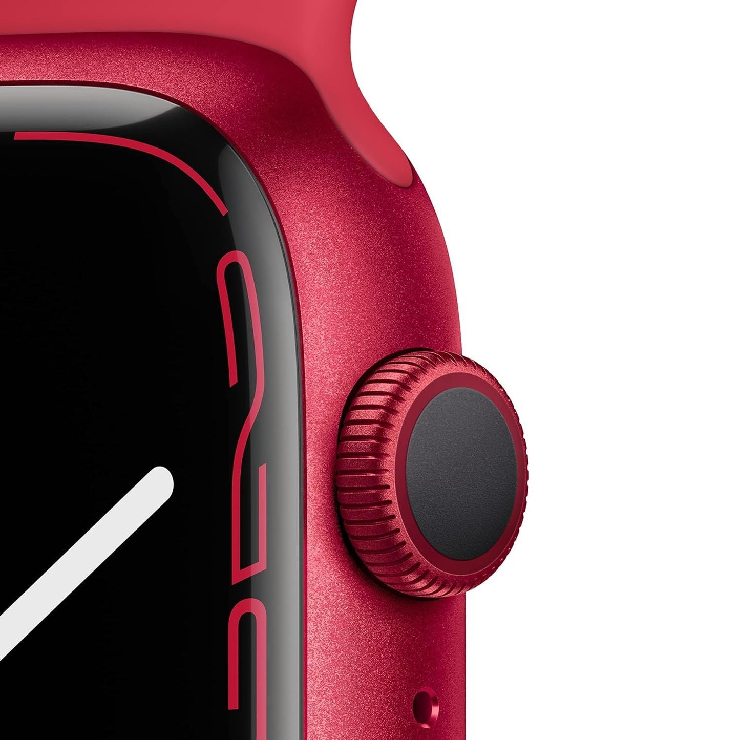 Pre-Owned Apple Watch Series 7 Aluminum 45mm A2474 (GPS Only, No Cellular) Red w/ Wireless Earbuds