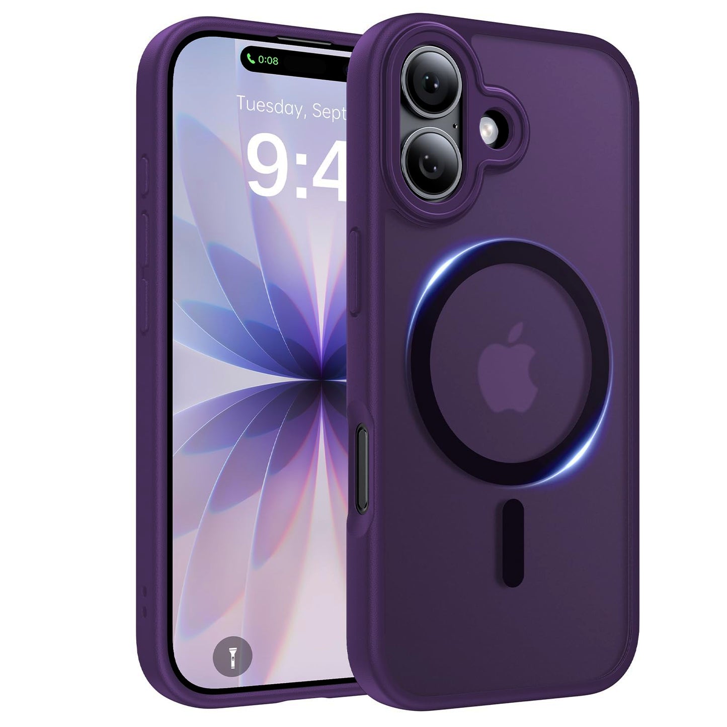 Magnetic for iPhone 17 Case, [Anti-Slip] [Military-Grade Drop Protection] [Camera Protection] Skin-Friendly Slim Translucent Shockproof Protective for iPhone 17 Phone Case, Crystal Clear