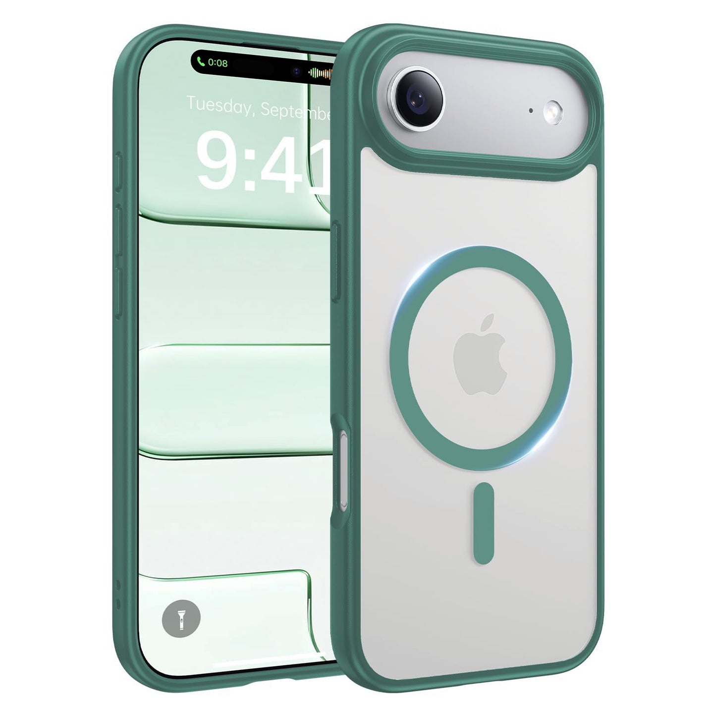 Magnetic for iPhone 17 Case, [Anti-Slip] [Military-Grade Drop Protection] [Camera Protection] Skin-Friendly Slim Translucent Shockproof Protective for iPhone 17 Phone Case, Crystal Clear