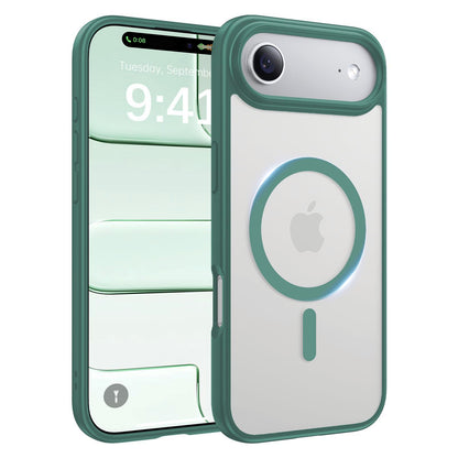 Magnetic for iPhone 17 Case, [Anti-Slip] [Military-Grade Drop Protection] [Camera Protection] Skin-Friendly Slim Translucent Shockproof Protective for iPhone 17 Phone Case, Crystal Clear