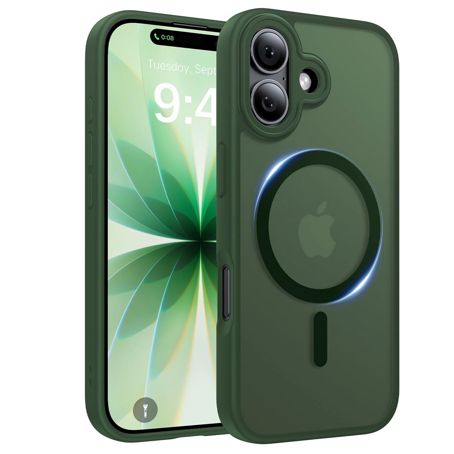 Magnetic for iPhone 17 Case, [Anti-Slip] [Military-Grade Drop Protection] [Camera Protection] Skin-Friendly Slim Translucent Shockproof Protective for iPhone 17 Phone Case, Crystal Clear