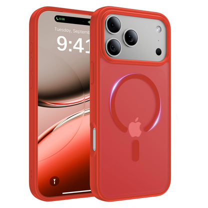 Magnetic for iPhone 17 Case, [Anti-Slip] [Military-Grade Drop Protection] [Camera Protection] Skin-Friendly Slim Translucent Shockproof Protective for iPhone 17 Phone Case, Crystal Clear