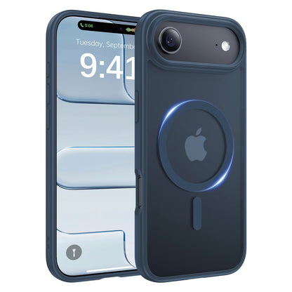 Magnetic for iPhone 17 Case, [Anti-Slip] [Military-Grade Drop Protection] [Camera Protection] Skin-Friendly Slim Translucent Shockproof Protective for iPhone 17 Phone Case, Crystal Clear