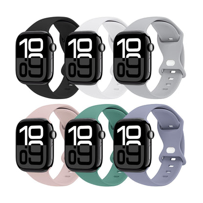 THWALK 6 Pack Sport Bands Compatible with Apple Watch Band Ultra 3/2/1 49mm, Series 11/10 46/42mm, 9/8/7 45/41mm, SE/6/5/4 44/40mm, 3/2/1 42/38mm for Women Men