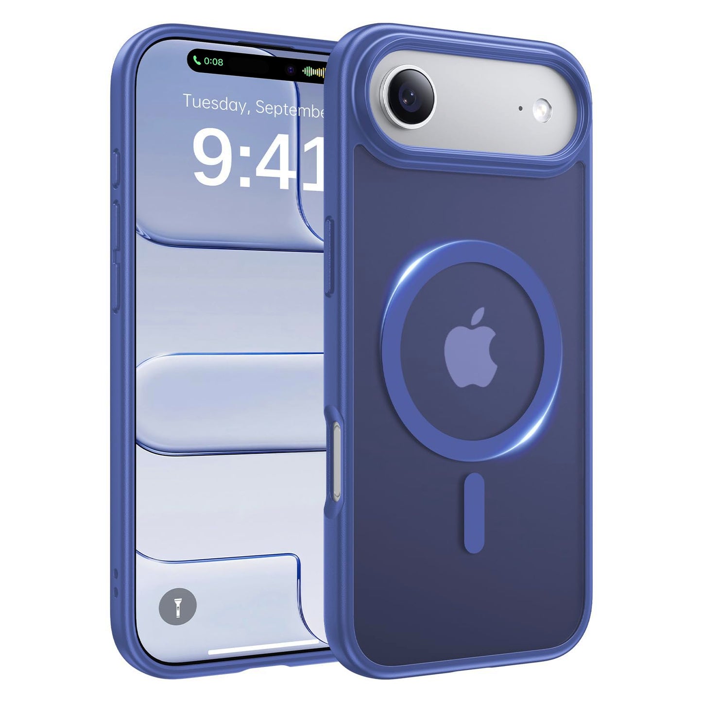 Magnetic for iPhone 17 Case, [Anti-Slip] [Military-Grade Drop Protection] [Camera Protection] Skin-Friendly Slim Translucent Shockproof Protective for iPhone 17 Phone Case, Crystal Clear