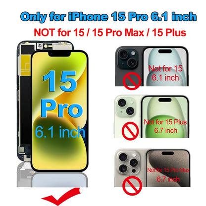 for iPhone XR Screen Replacement 6.1 inch,LCD Display Touch Screen Digitizer Assembly with Repair Tools, Compatible with Model A1984, A2105, A2106, A2108