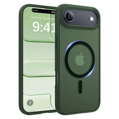 Magnetic for iPhone 17 Case, [Anti-Slip] [Military-Grade Drop Protection] [Camera Protection] Skin-Friendly Slim Translucent Shockproof Protective for iPhone 17 Phone Case, Crystal Clear