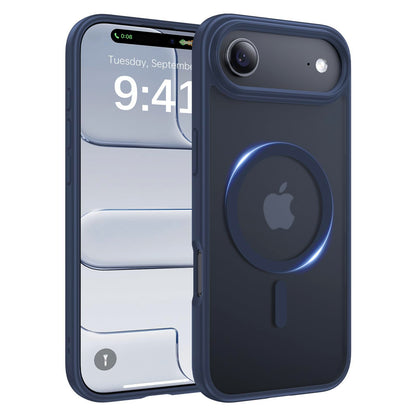 Magnetic for iPhone 17 Case, [Anti-Slip] [Military-Grade Drop Protection] [Camera Protection] Skin-Friendly Slim Translucent Shockproof Protective for iPhone 17 Phone Case, Crystal Clear