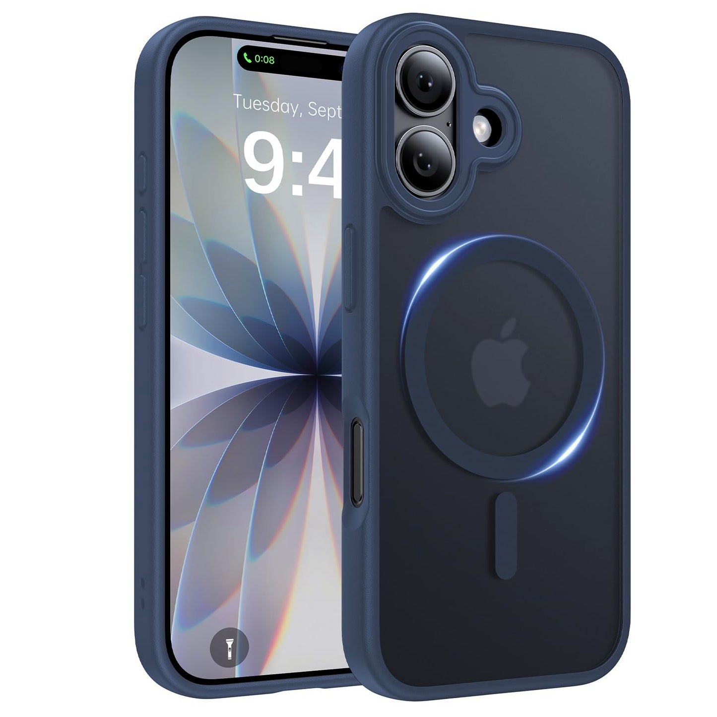 Magnetic for iPhone 17 Case, [Anti-Slip] [Military-Grade Drop Protection] [Camera Protection] Skin-Friendly Slim Translucent Shockproof Protective for iPhone 17 Phone Case, Crystal Clear