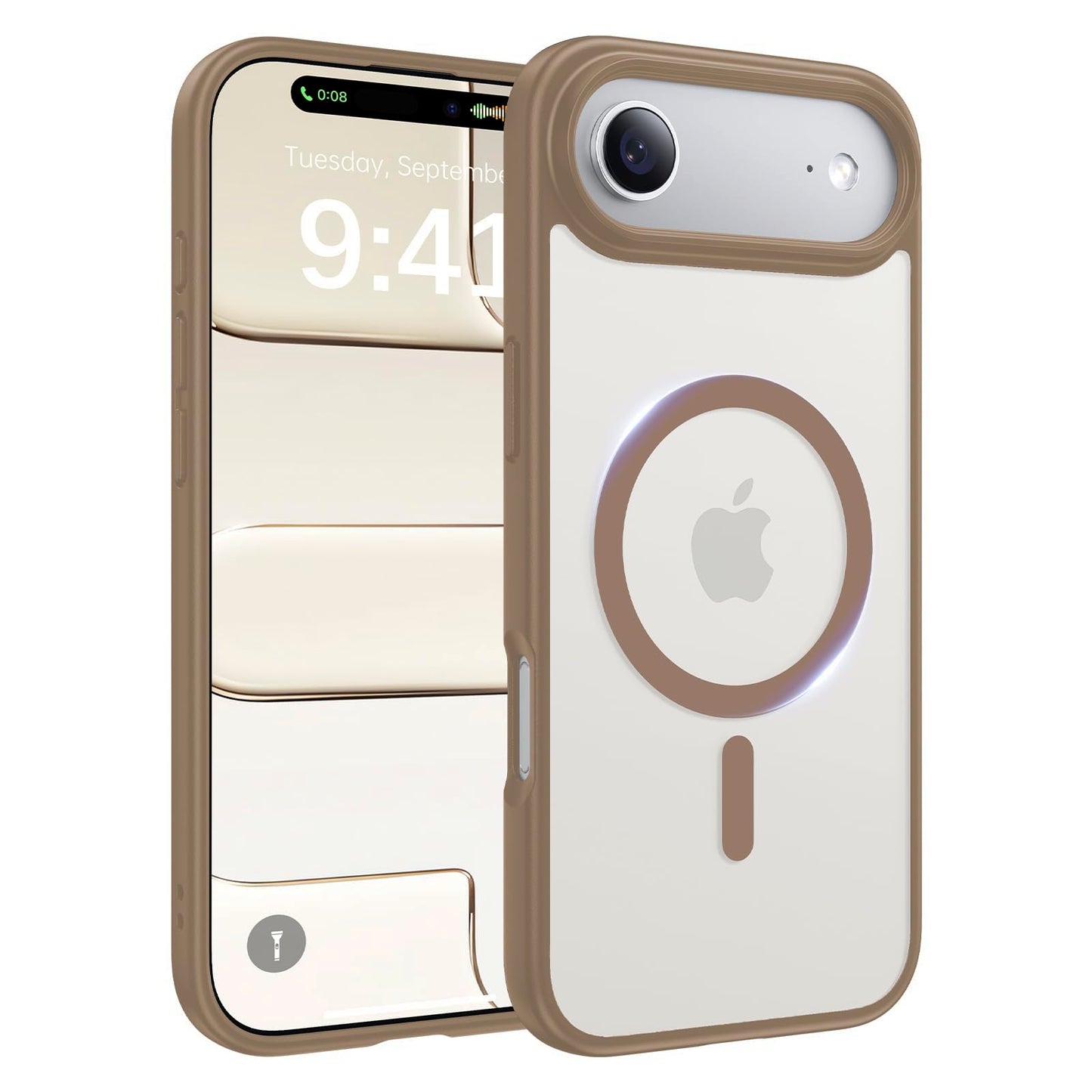 Magnetic for iPhone 17 Case, [Anti-Slip] [Military-Grade Drop Protection] [Camera Protection] Skin-Friendly Slim Translucent Shockproof Protective for iPhone 17 Phone Case, Crystal Clear