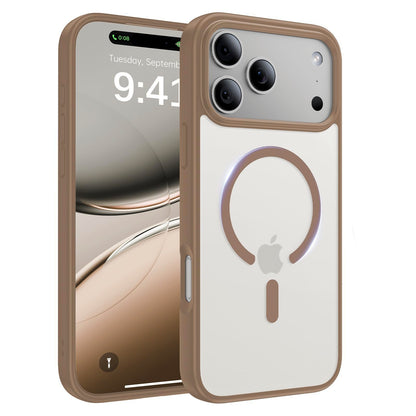 Magnetic for iPhone 17 Case, [Anti-Slip] [Military-Grade Drop Protection] [Camera Protection] Skin-Friendly Slim Translucent Shockproof Protective for iPhone 17 Phone Case, Crystal Clear
