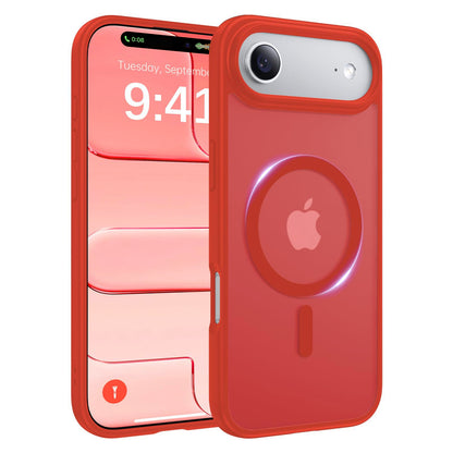 Magnetic for iPhone 17 Case, [Anti-Slip] [Military-Grade Drop Protection] [Camera Protection] Skin-Friendly Slim Translucent Shockproof Protective for iPhone 17 Phone Case, Crystal Clear
