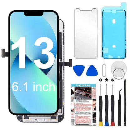 for iPhone XR Screen Replacement 6.1 inch,LCD Display Touch Screen Digitizer Assembly with Repair Tools, Compatible with Model A1984, A2105, A2106, A2108