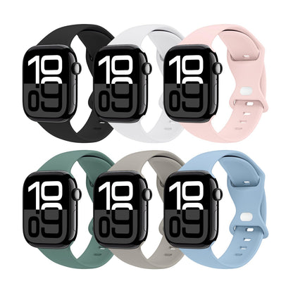 THWALK 6 Pack Sport Bands Compatible with Apple Watch Band Ultra 3/2/1 49mm, Series 11/10 46/42mm, 9/8/7 45/41mm, SE/6/5/4 44/40mm, 3/2/1 42/38mm for Women Men
