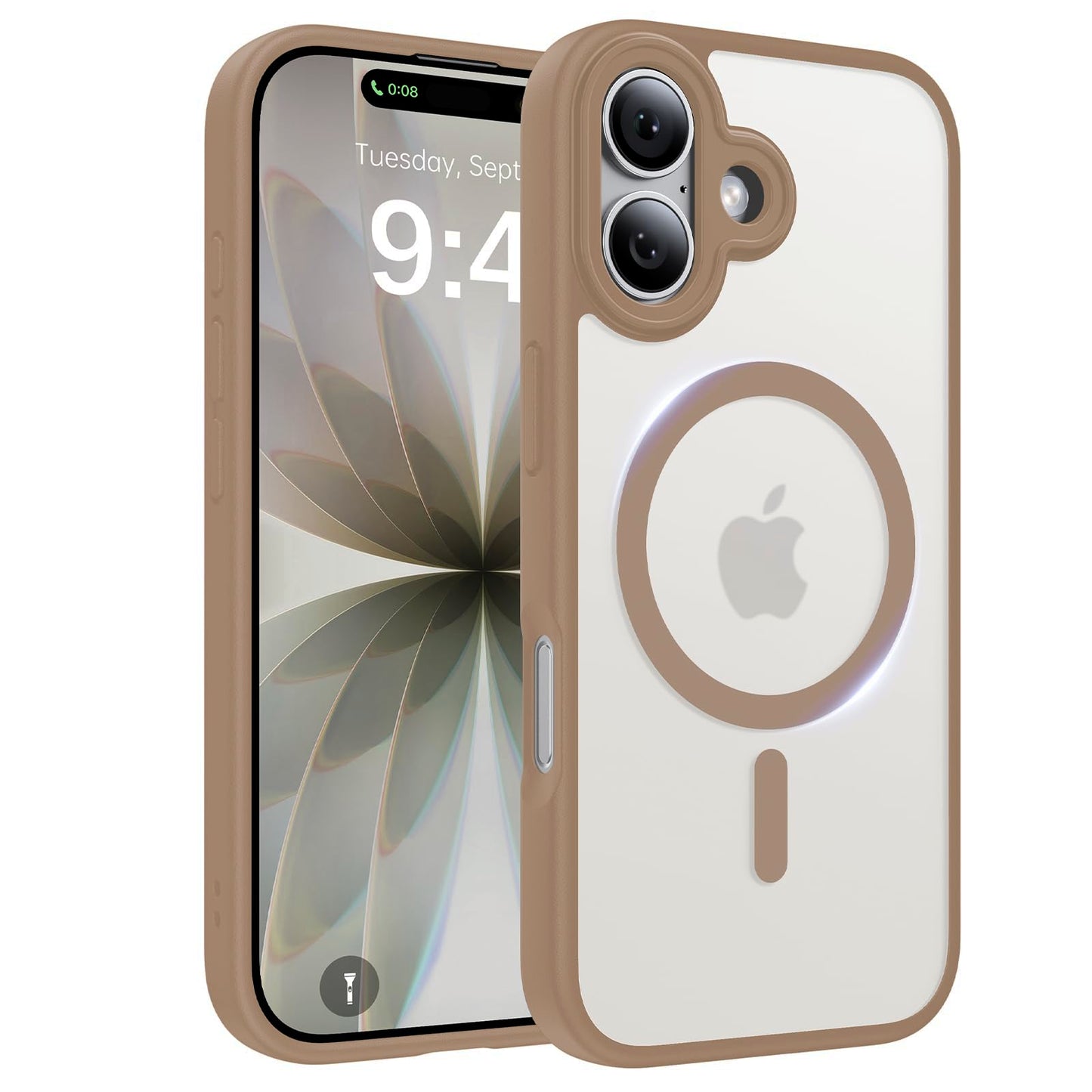 Magnetic for iPhone 17 Case, [Anti-Slip] [Military-Grade Drop Protection] [Camera Protection] Skin-Friendly Slim Translucent Shockproof Protective for iPhone 17 Phone Case, Crystal Clear