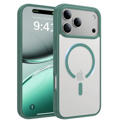 Magnetic for iPhone 17 Case, [Anti-Slip] [Military-Grade Drop Protection] [Camera Protection] Skin-Friendly Slim Translucent Shockproof Protective for iPhone 17 Phone Case, Crystal Clear