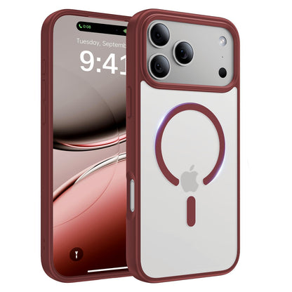 Magnetic for iPhone 17 Case, [Anti-Slip] [Military-Grade Drop Protection] [Camera Protection] Skin-Friendly Slim Translucent Shockproof Protective for iPhone 17 Phone Case, Crystal Clear