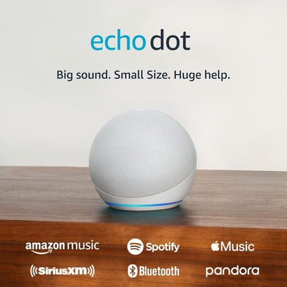 Like-New Amazon Echo Dot, Vibrant sounding Alexa speaker, Great for bedrooms, dining rooms and offices, Charcoal