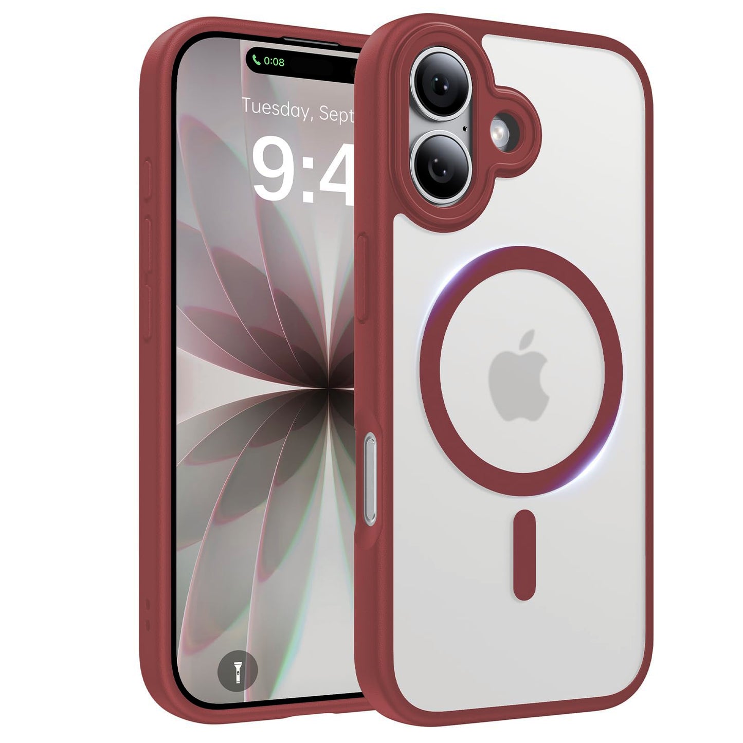 Magnetic for iPhone 17 Case, [Anti-Slip] [Military-Grade Drop Protection] [Camera Protection] Skin-Friendly Slim Translucent Shockproof Protective for iPhone 17 Phone Case, Crystal Clear